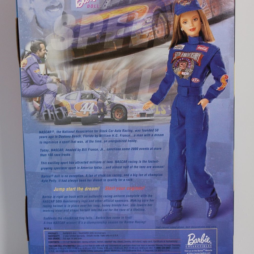 NASCAR Barbie Collector Edition By Mattel New In Box - Picture 14 of 16